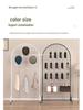Floor-Standing Wrought Iron Mesh Jewelry Display & Artwork Hanging Stand