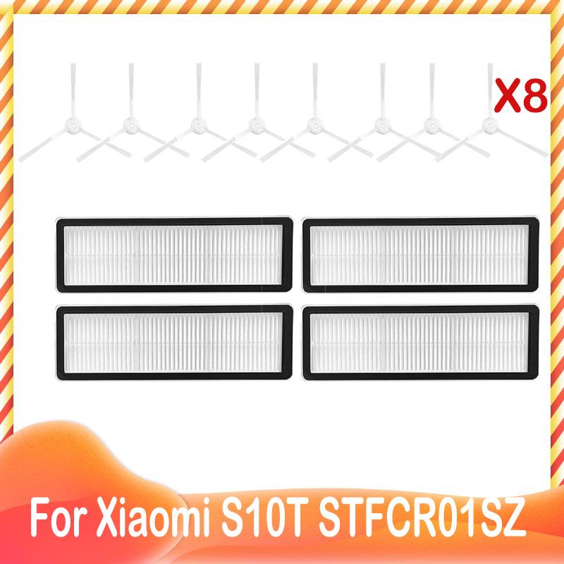 Mopptuch Lappen Seitenbürste HEPA Filter Ersatz Für Xiaomi Roboterstaubsauger S10T STFCR01SZ Verwicklungsschutz Kehren und Wischen