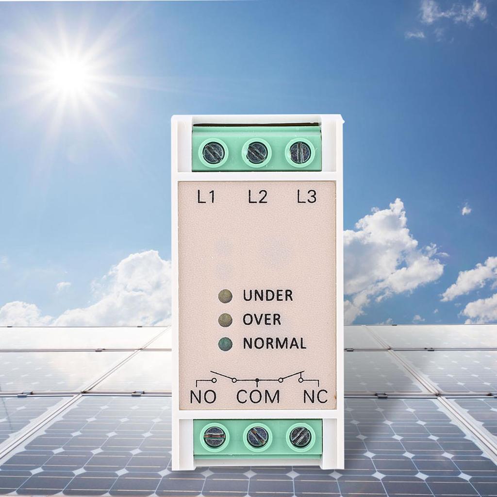 JVR‑384 Overvoltage & Undervoltage Protector 3 Phase Power Supply Monitoring Relay 380VAC