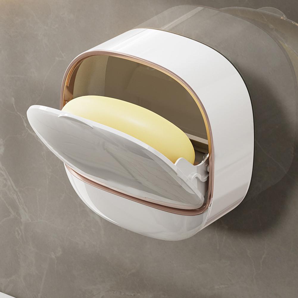 Built-in Drainage System Wall-mounted Soap Box Cover For Soap Holder