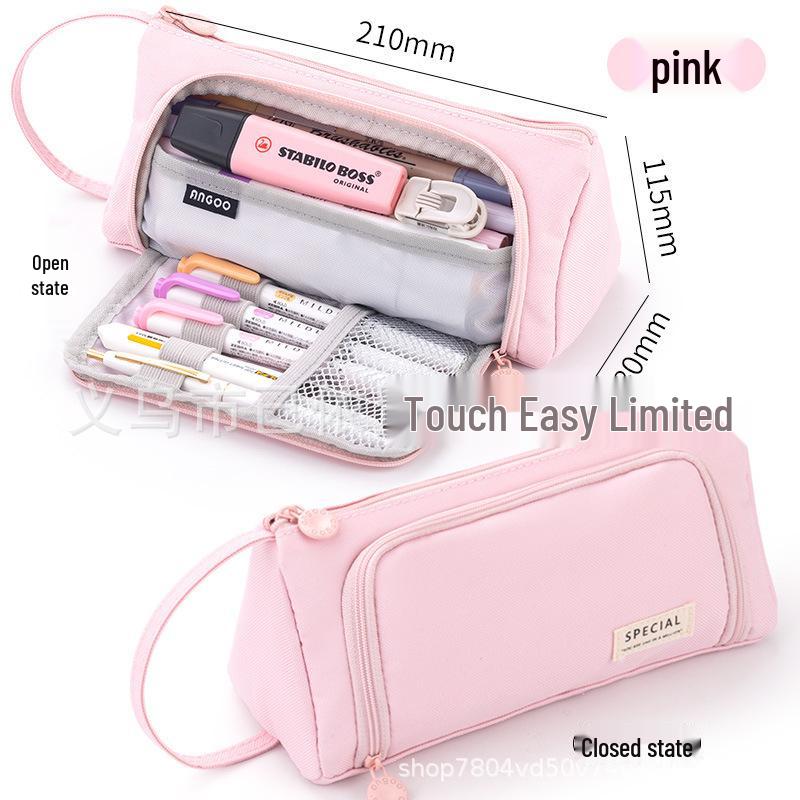 

Вместительный портативный пенал для студентов - Хранение школьных канцелярских принадлежностей