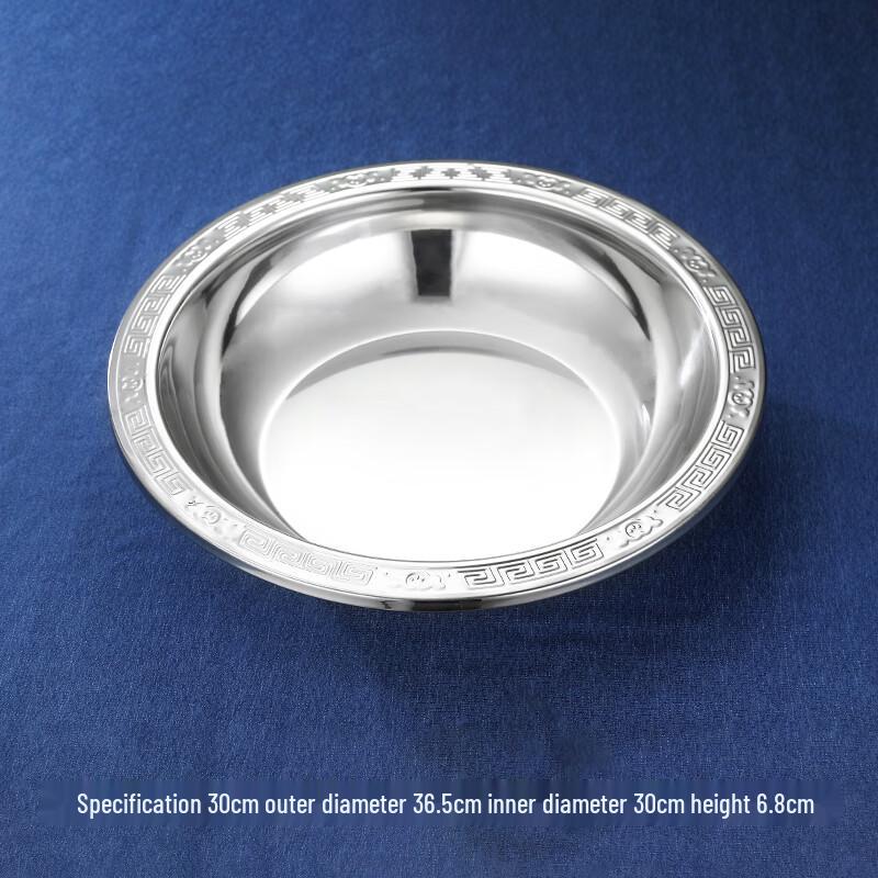 Qianxing 201 Stainless Steel Scalloped Serving Basins Set