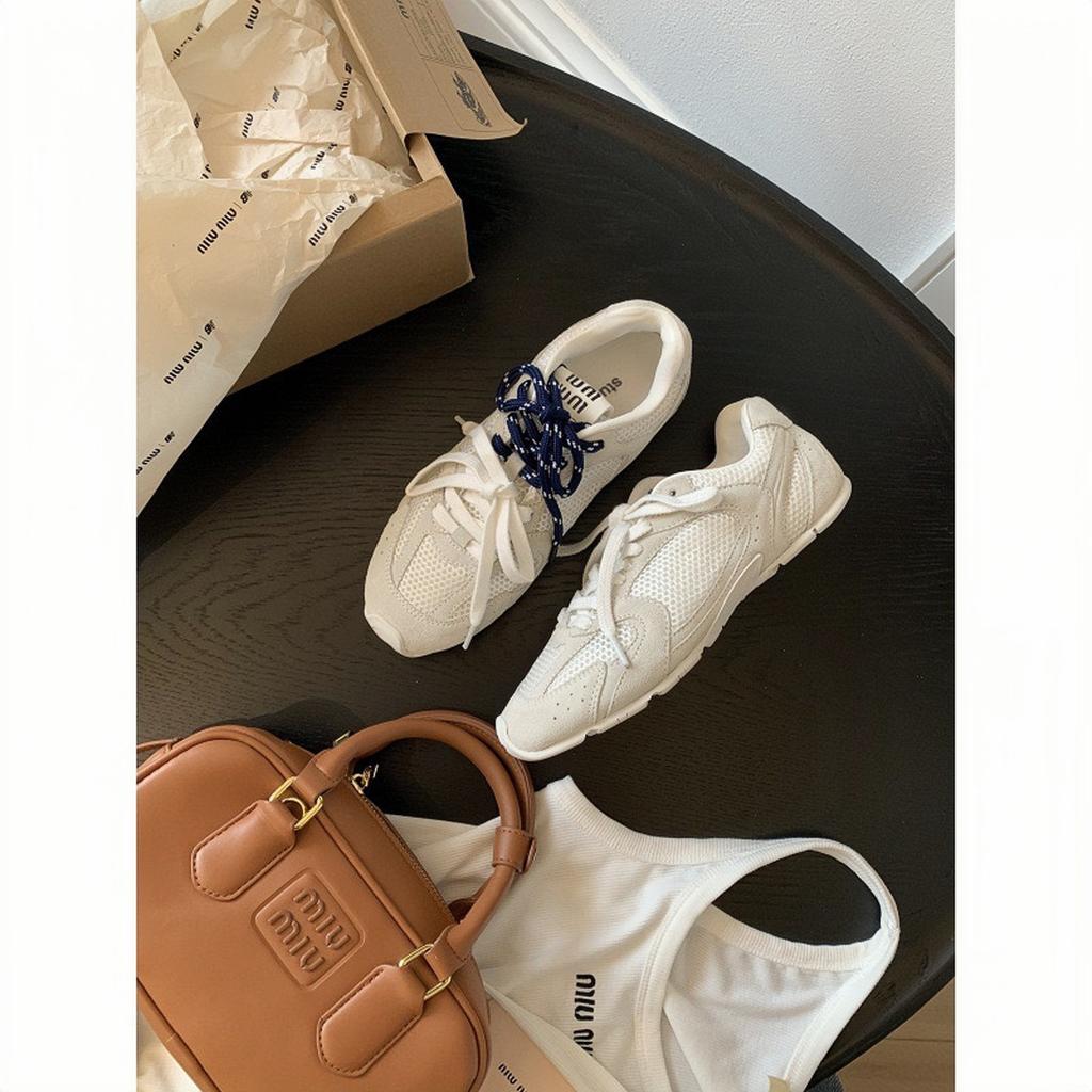 Cowhide version of grape mother with the same retro lace-up versatile breathable leisure sports German training Forrest Gump shoes women's 2025 new mo