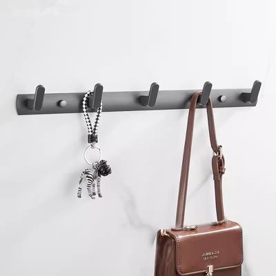 Tuqiu Robe Hook Clothes Hook Gray Towel Hanger Aluminum Bathroom Hardware Kitchen Hook Bathroom Accessories