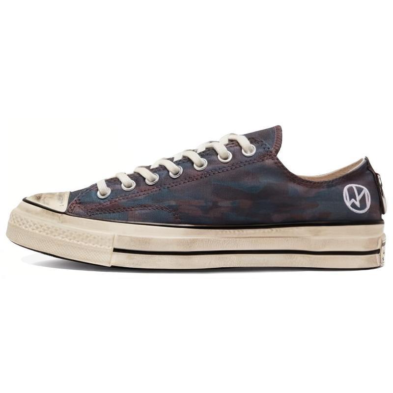 

Converse 1970s Canvas Non-slip and Abrasion Resistant Low-Top Board Shoes Unisex Camouflage Black 37