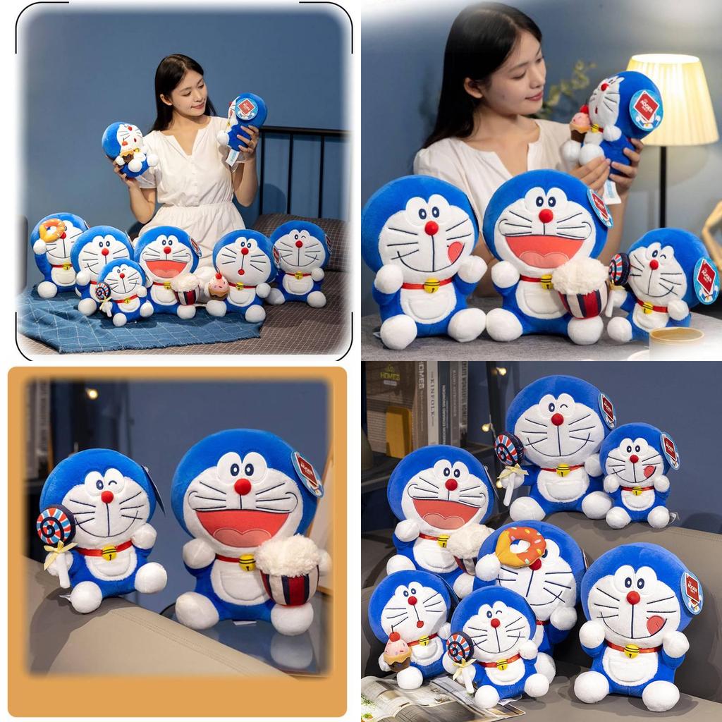 Adorable Doraemon Plush Doll Cute Cartoon Robot Cat Sweet Treats Collection Gift