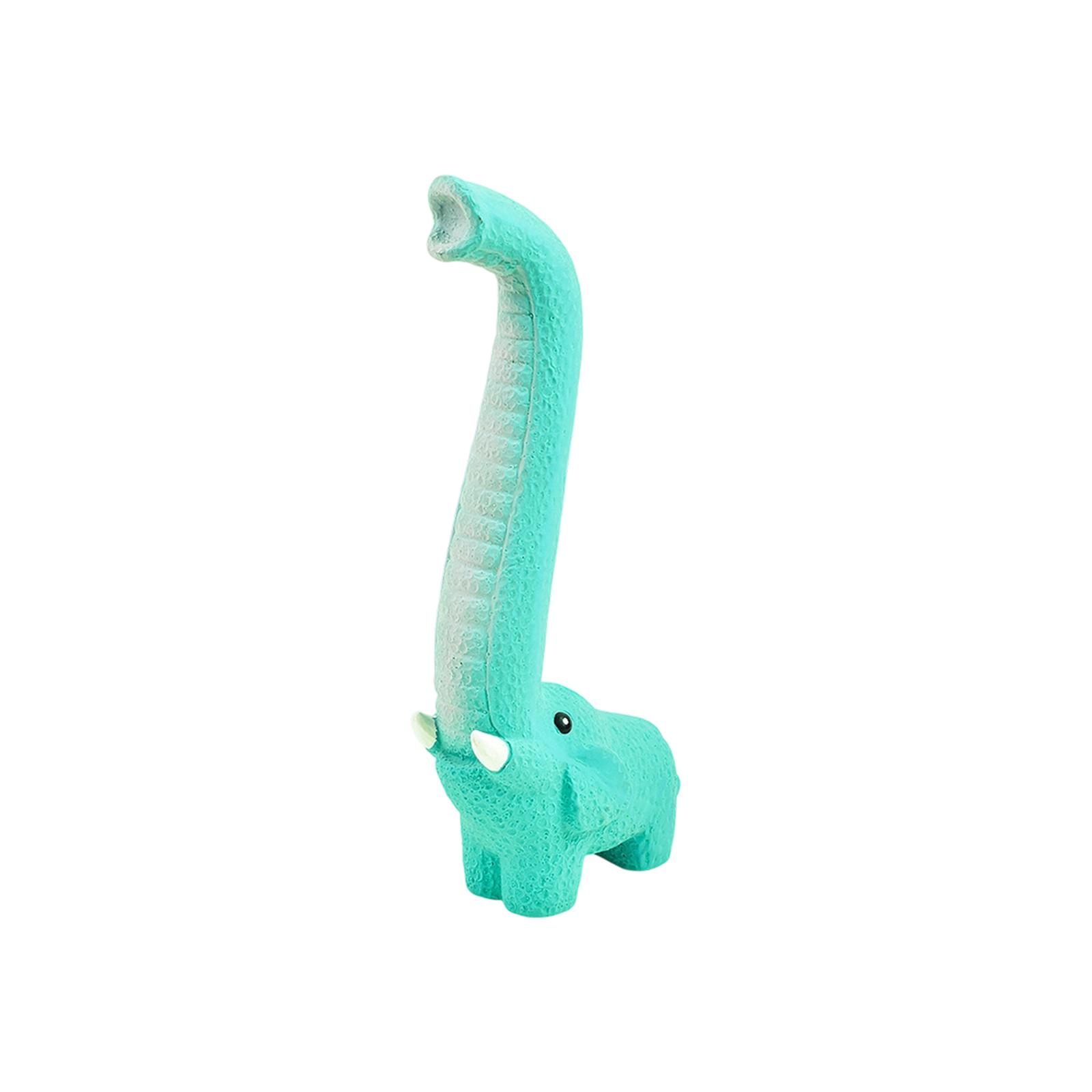 

Durable Latex Dog Toy with Long Trunk Elephant Shape Squeaky Chew Toy for Pet Teething and Entertainment / Giraffe Inspired Design One Size циан