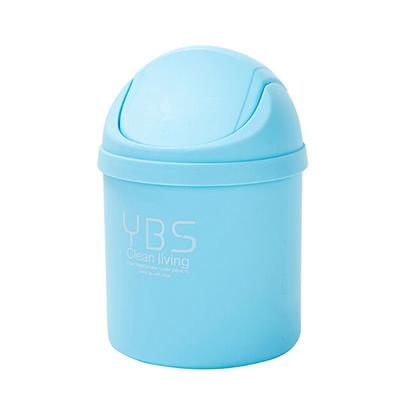 Practical Small Multiple Color Type Desktop Shake Lid Trash Can