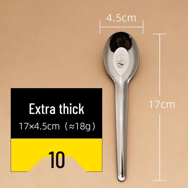 Qiwei Commercial Iron Long Handle Flat Bottom Spoon