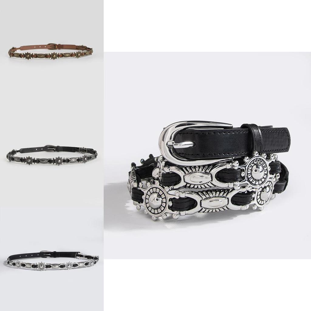 Alloy Punk Belt Buckle With Geometric Shape For Casual Wear