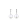 Pearl mosquito coil disc ear clips women's simple and versatile design without ear piercings niche Korean gentle temperament stud earrings