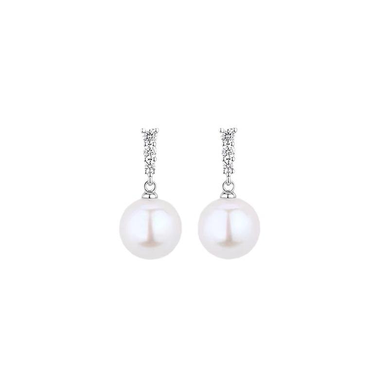 Pearl mosquito coil disc ear clips women's simple and versatile design without ear piercings niche Korean gentle temperament stud earrings