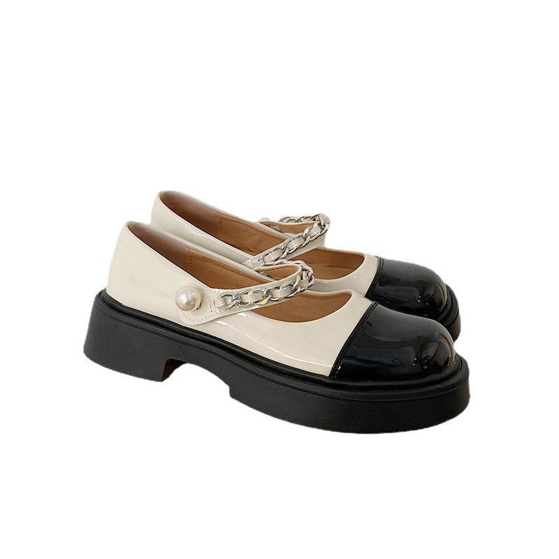 Thick-soled Shoes New Round Toe Single Shoes Versatile Shoes