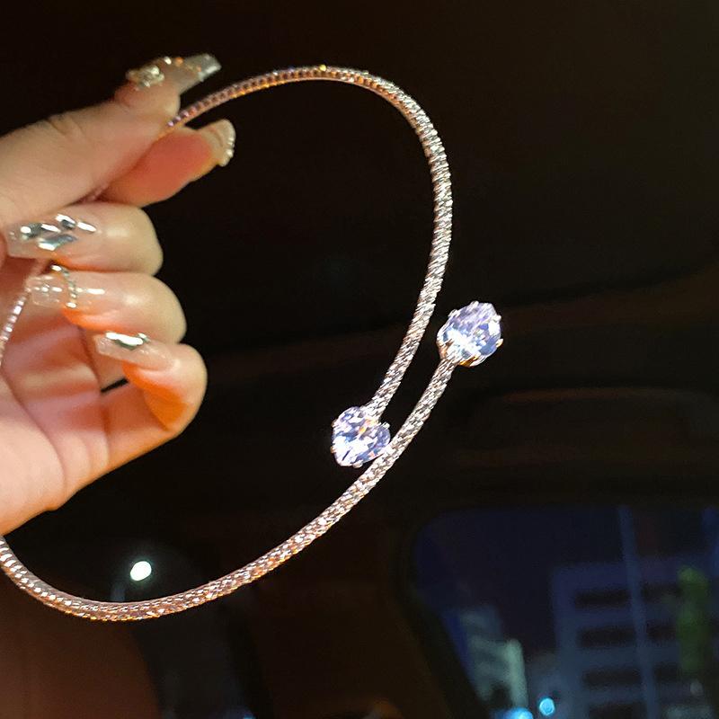 Heart Collar Choker Necklace For Women Simple Open Collar Necklace Torques Jewelry Accessories