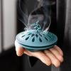 Hollow Lid Hollow Incense Burner Zinc Alloy Fragrance Censer Retro Desktop Aromatherapy  Home