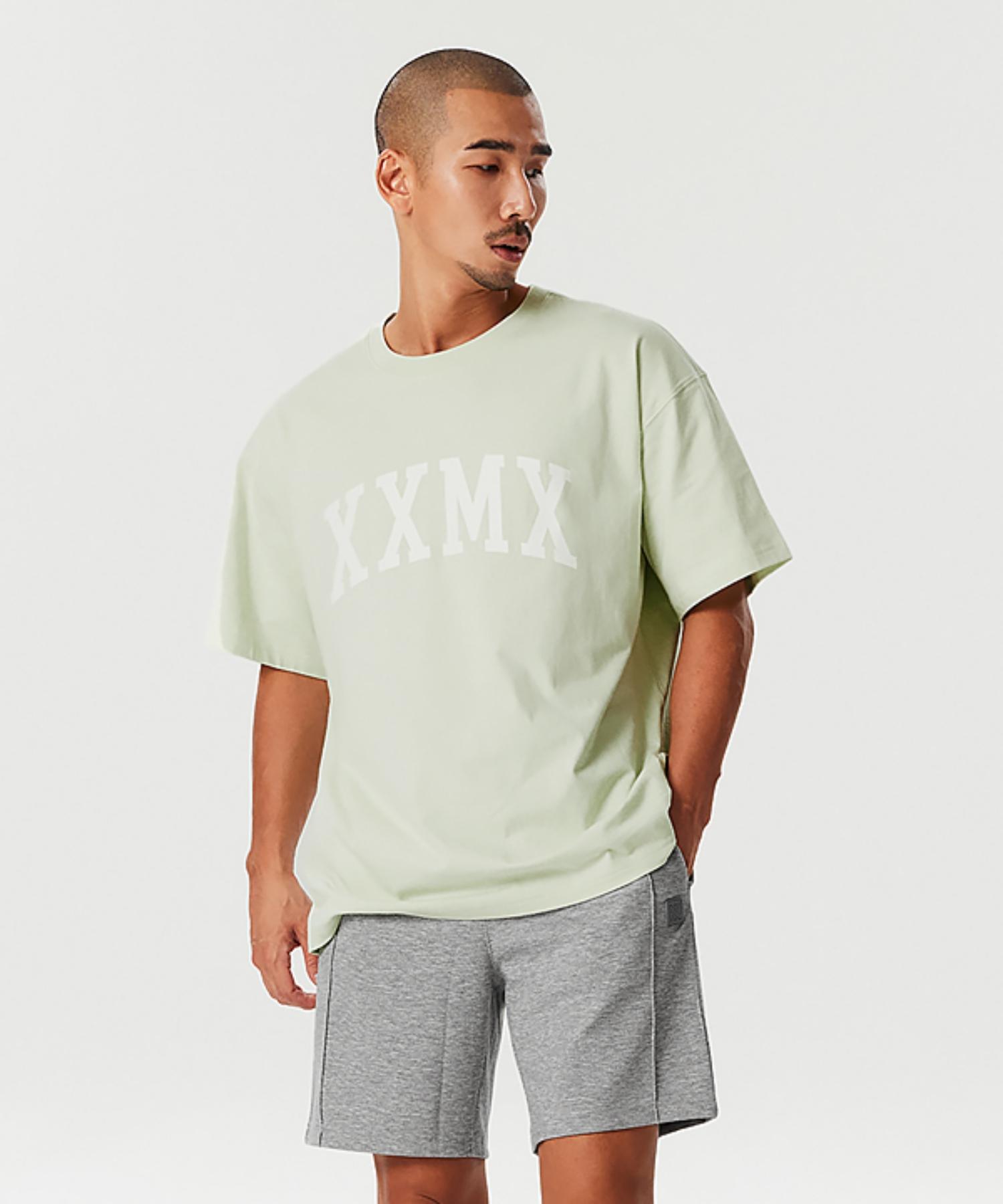Xexymix Pure Cotton Arch Logo Short Sleeve Bold Lime Boldreime/M