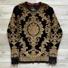 Camiseta de Manga Larga con Estampado Estilo Europeo Moda Cuello Redondo Camiseta Oversize Gótico Hombres Tops Casuales Mujeres Streetwear