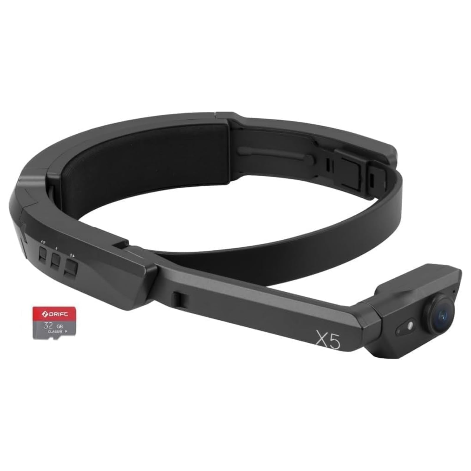 

Відеокамера Drift X5 4K з шоломом, безперервна IPX7 3000 мАг WiFi, зображення для дистанційного використання на відкритому повітрі та у спорті, подорожі, включає 32 ГБ карту Micro SD, кріплення, 4 години