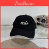 Adjustable Womens Baseball Cap With Embroidered Letters Cotton Wide Brim Sun Hat