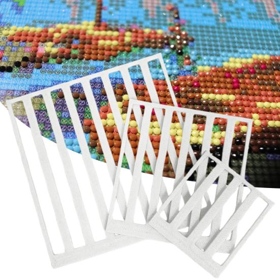 3 Stück Strassmalerei Lineal Werkzeug DIY Strasskunst Quadratische Vorlage Ausrichtungswerkzeug Strassmalerei Anleitung Zubehör Enthusiasten Geschenk