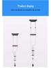 Aluminum Alloy 13-Level Adjustable Folding Crutches for Elderly