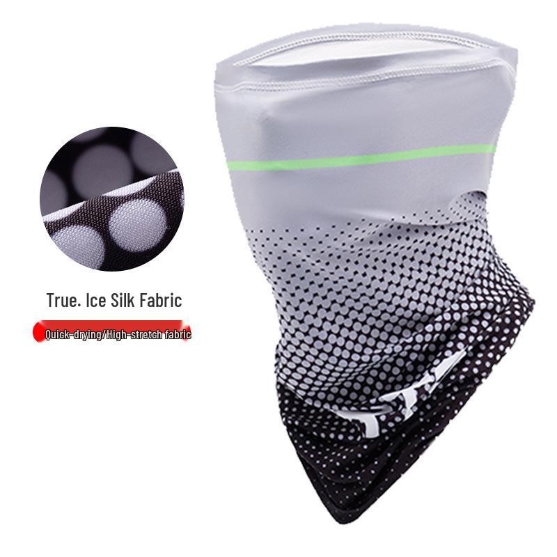 Ice Silk Sun Protection Neck Gaiter: Multifunctional Dustproof Face Mask for Outdoor Activities Men & Women