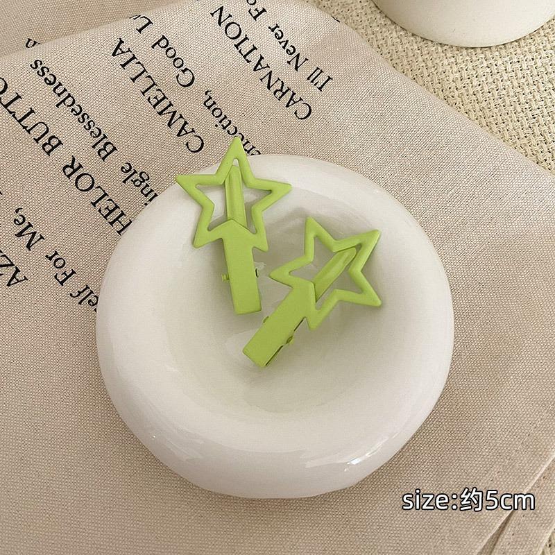 Geometric Star Metal Hairpins Women Girls Kids Hair Clips Pins Barrettes Accessories Hairgrips Headdress Headwear Ornament