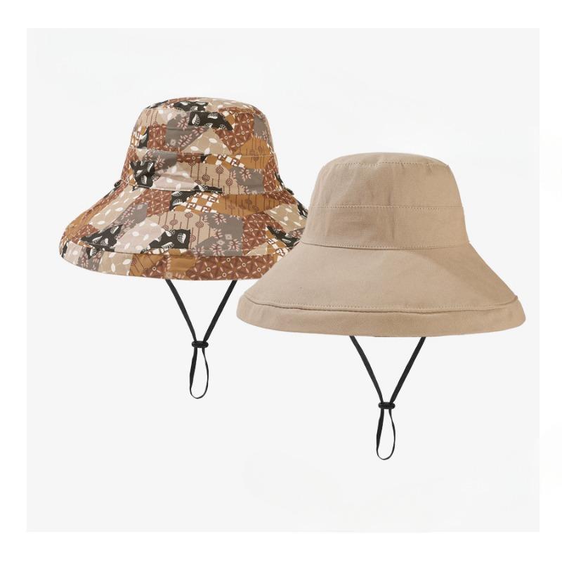 Summer Full Cotton Fisherman Hat Versatile Temperament Casual Double-sided Sun Hat
