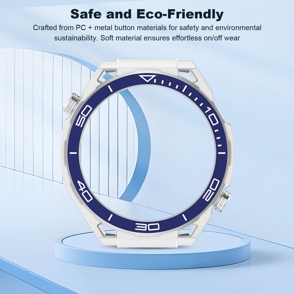For Huawei Watch 5 46mm Hollowed-Out Protective Case Detachable PC Cover Case Wear Resist Shockproof Protector Watch Accessories