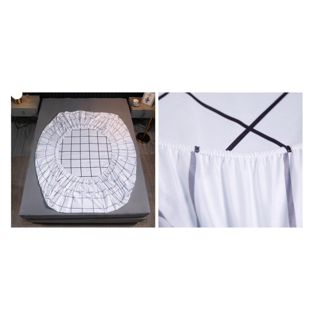 Printed Bedroom Home Hotel Light Beige Soft and Comfortable Bed Sheet