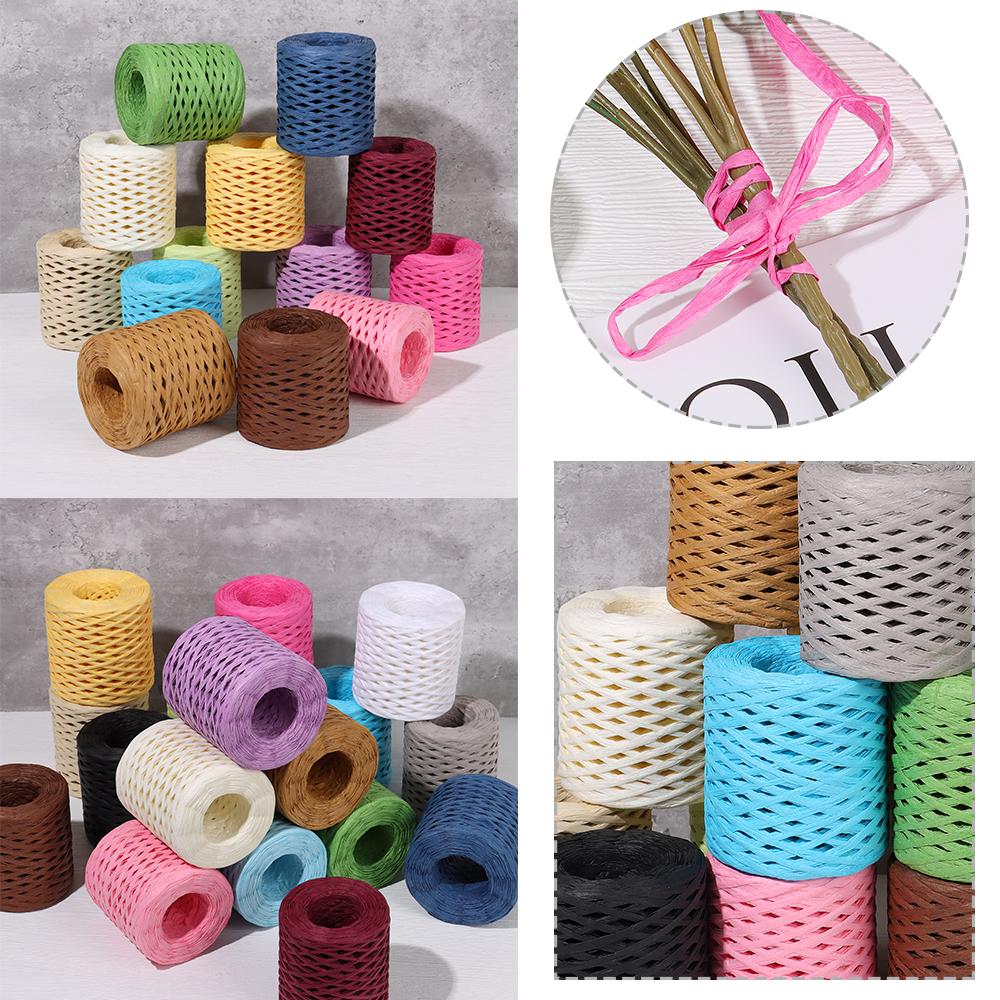 200m Used For Weaving Hats Lafite Braided Rope Packaging Tape Decorative Rope Manual