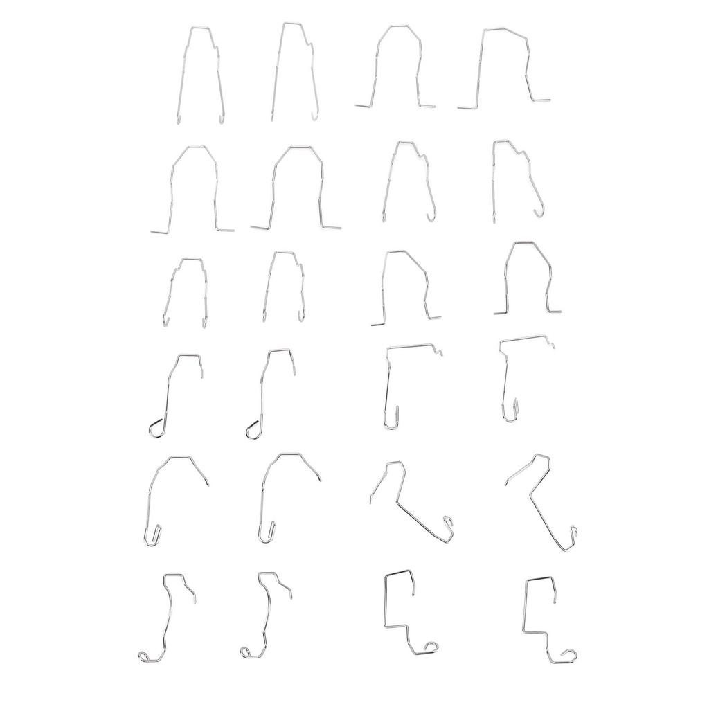 24 szt. Klips do żarówki samochodowej Stal nierdzewna Odporny Uniwersalne dopasowanie Sprężysty klips mocujący do reflektorów Żarówki H1 H3 H4 H7