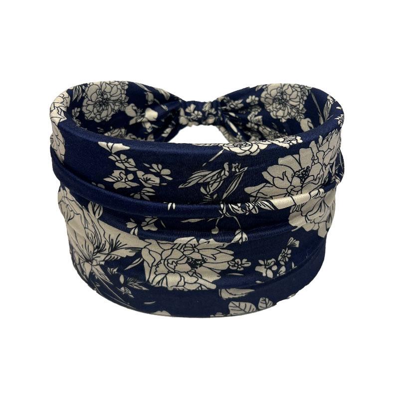Bohemian Geometric Print Knotted Headband for Women - Spring/Summer Hair Accessory