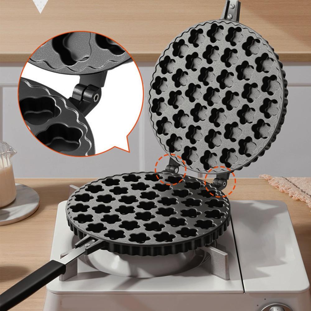Non Stick Waffle Baking Mould Pan Heat Resistant Waffle Cake Mould Pot Waffle Maker Pan Breakfast