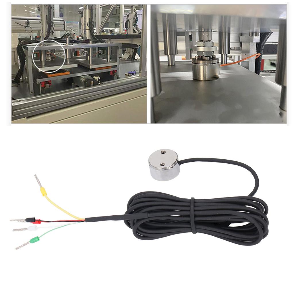 5KG Column Load Cell, Tension Pressure Load Cell, High   Stainless Steel Force Sensor for Automated Assembly, 5V-15V,