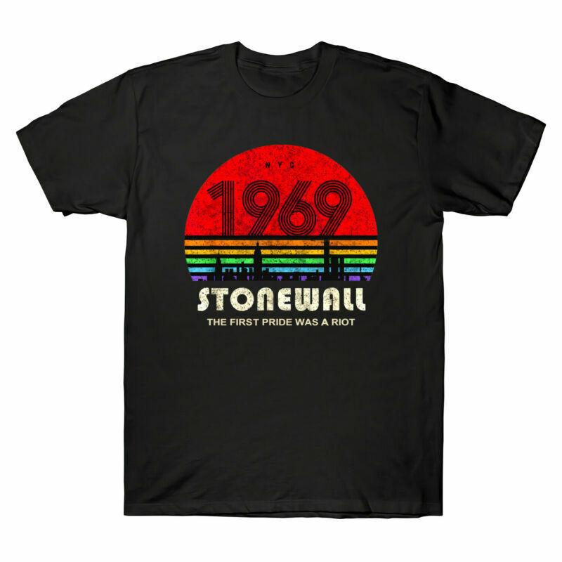 Retro Stonewall TShirt Anniversary First Pride The A 1969 Was Unisexs Riot 50th