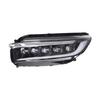 LED Crystal Lens Headlight with Flowing Turn Signals for 17-23 Honda Avancier