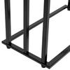 3-Arm Black Tire Towel Rack Stand Hanger