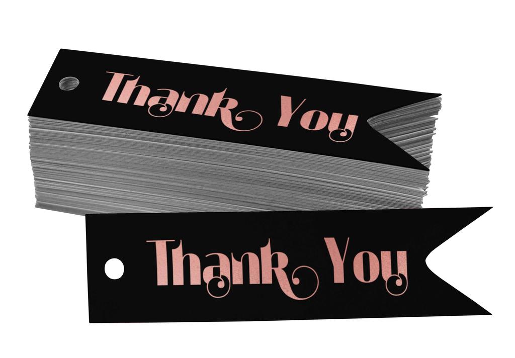 Inkdotpot Gold Foil Paper Hang Tags Thank You Bridal Shower Favor Tags 100