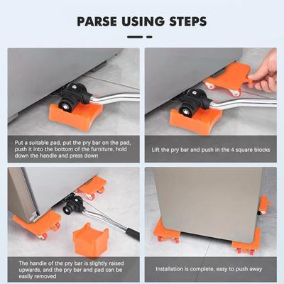 Furniture Mover Tool Set 880LB Heavy Duty Furniture Lifter Labor-Saving Appliance Mover Sliders Easy Safe Large Furniture Roller
