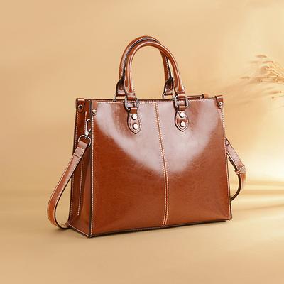 Bag Women's New Women's Bag Shoulder Cowhide Messenger Bag Leisure Bag Genuine Leather Handbag Women's Bag