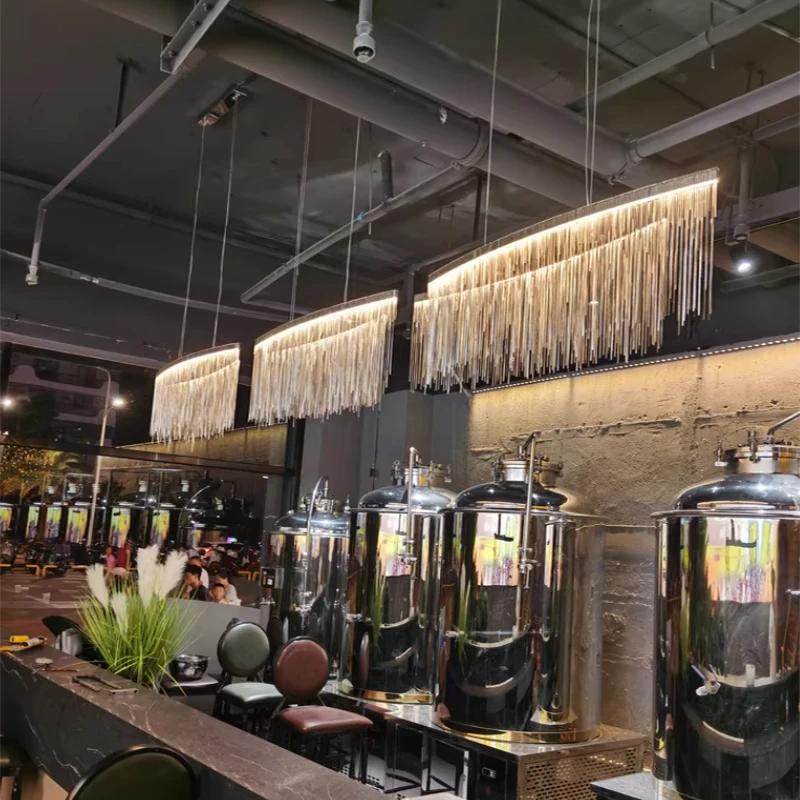 Corrente de Contas com Franja 90cm Borla Brilhante Acabamento Renda Enfeites para Luminárias Abajur Decoração DIY Largura 15cm