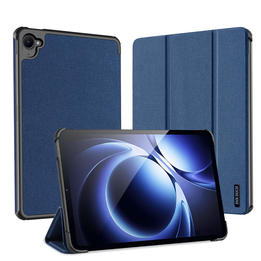 For Xiaomi Redmi K Pad Case DUX DUCIS Domo Series Tri-fold Stand PU Leather Protective Tablet Cover