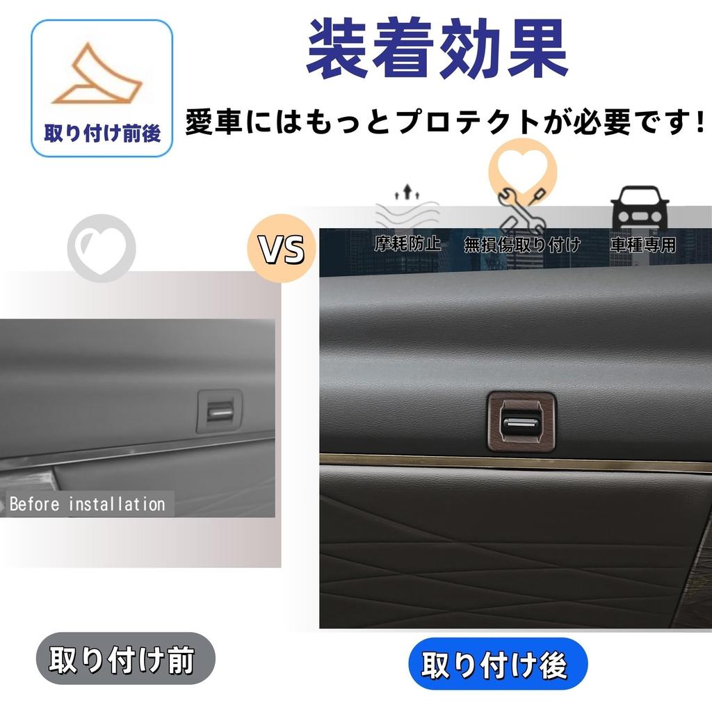 Glealcco Compatible with New Alphard/Vellfire 40 Series Accessories 2 Row