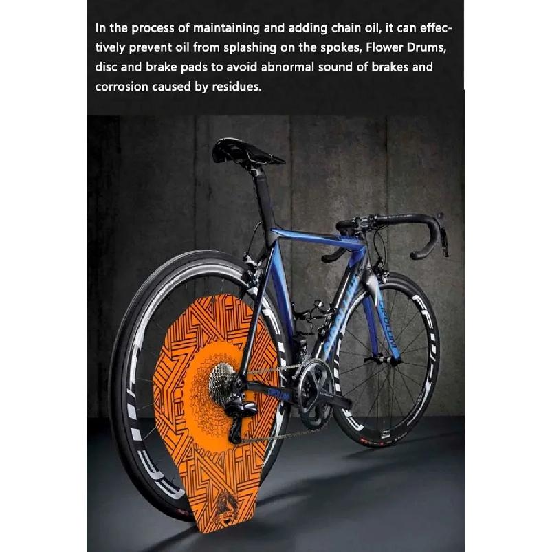 Cubierta de protección de borde de freno de disco de lavado cubierta anticontaminación para bicicleta MTB mantenimiento de bicicleta de montaña cubierta para lavado de coche