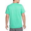 Nike T Shirts Men's Light Green Crew Neck Moderate Straight Fit DX0989-369