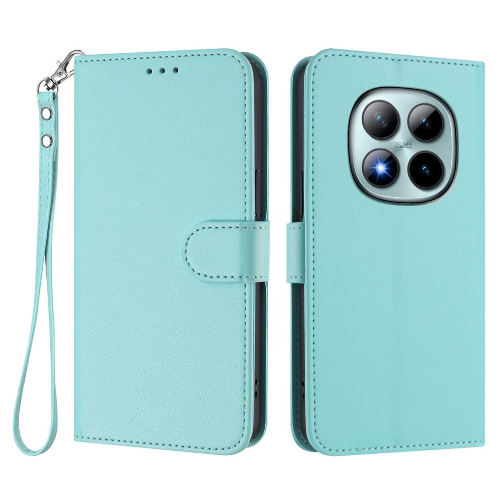 For Xiaomi Redmi Note 15 Pro+ 5G Leather Case Wallet Stand Phone Cover with Wrist Strap