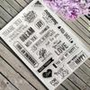 1PCS Clear Rubber Thank You Design Transparent Stamp DIY Scrapbooking Card Making Decoration Supplies