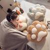 Paw Print 40cm X Cute and Cozy Nap Cushion with Seat Chair Body Lumbar for Office and Living Room Queen-b Cushion, Fluffy, 35cm, Pillow, Pocket,