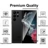 Verre Trempé pour Samsung Galaxy S22 Ultra - PROSHOP - Lot 2 - Bord Noir - Résistance 9H - Anti rayure